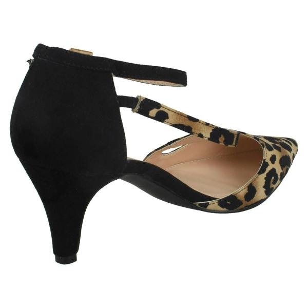 Anne Michelle Ladies Anne Michelle Mid Heel Strap Court Shoes F9960