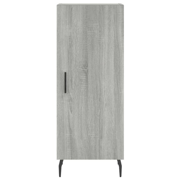 Berkfield Highboard Grey Sonoma 34.5x34x180 cm Engineered Wood