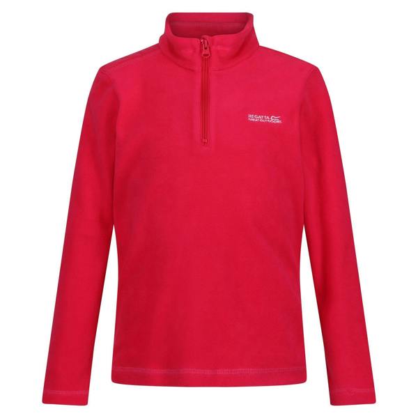 Regatta Great Outdoors Childrens/Kids Hot Shot II Half Zip Fleece Top - Pink Potion - 