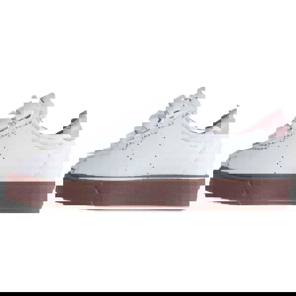 Superga Womens/Ladies 2870 Sport Club S Contrast Detail Leather Trainers - White/Pink Smoke - 