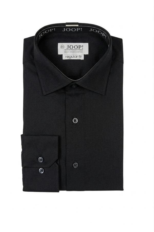Men's Slim Fit Long Sleeve Button-Down Dress Shirt - Black - TruClothing.com - 8