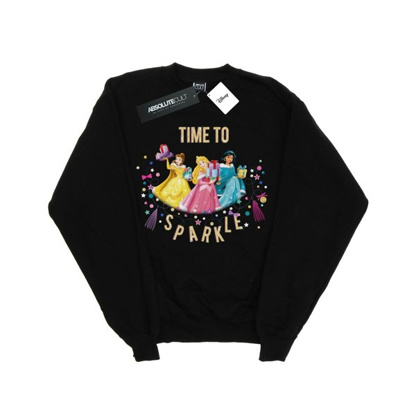 Disney Girls Princess Time To Sparkle Sweatshirt - Black