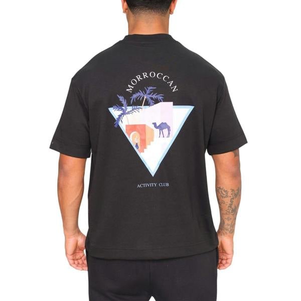 London Mens Morroccan Activity T-Shirt - Black - 