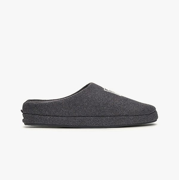 Tommy Hilfiger FLAG WARM FELT HOUSE Mens Mule Slippers Dark Ash