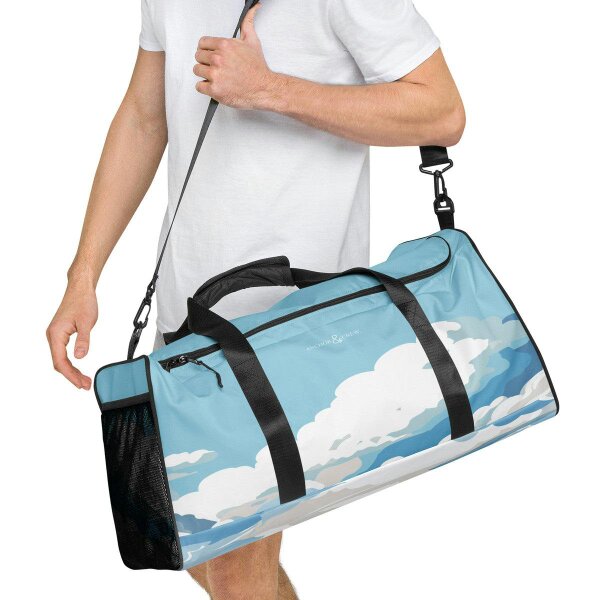Anchor & Crew Cloud Thoughts Pattern Weekender Duffle Bag