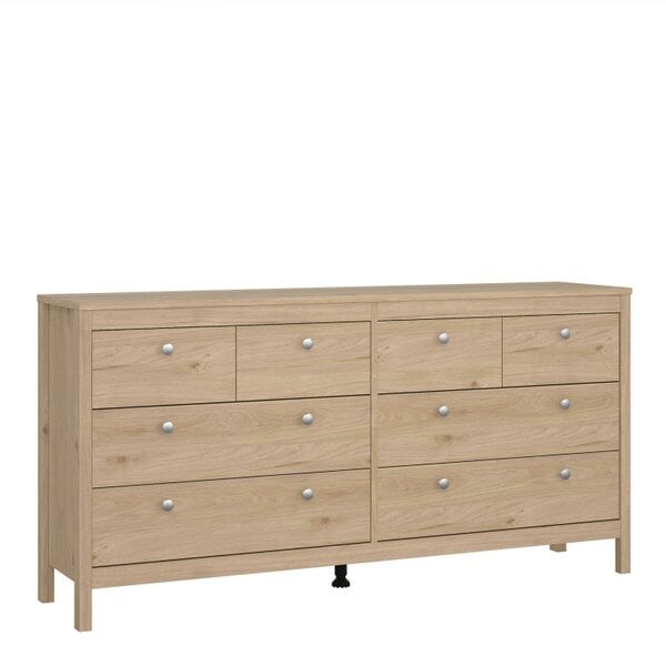 Wyld Haus Gossmere Hickory Oak Effect Chest 8 Drawers