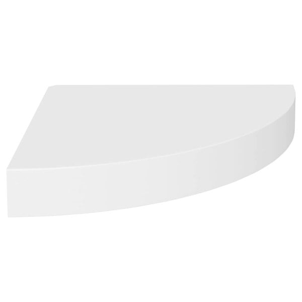 Berkfield Floating Corner Shelves 4 pcs White 25x25x3.8 cm MDF