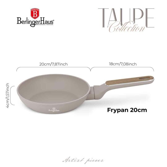 Berlinger Haus Frypan 20 cm  Berlinger Haus BH8326 | Taupe Nordic