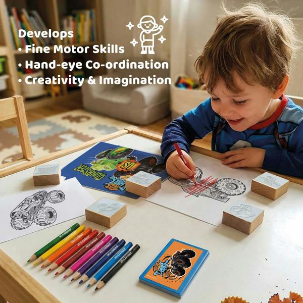 Multiprint Hot Wheels Travel Set by Multiprint – Kids Activity & Craft Set
