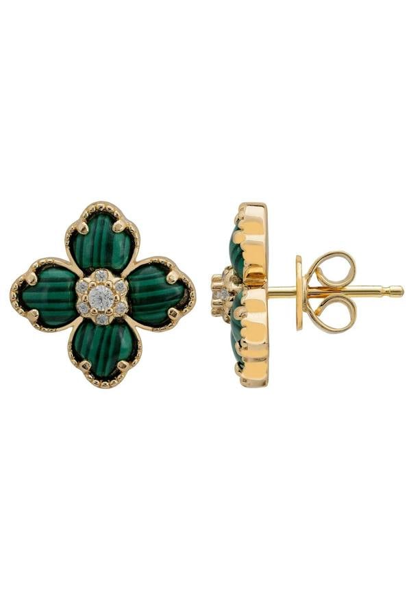 Push backing of the earrings.