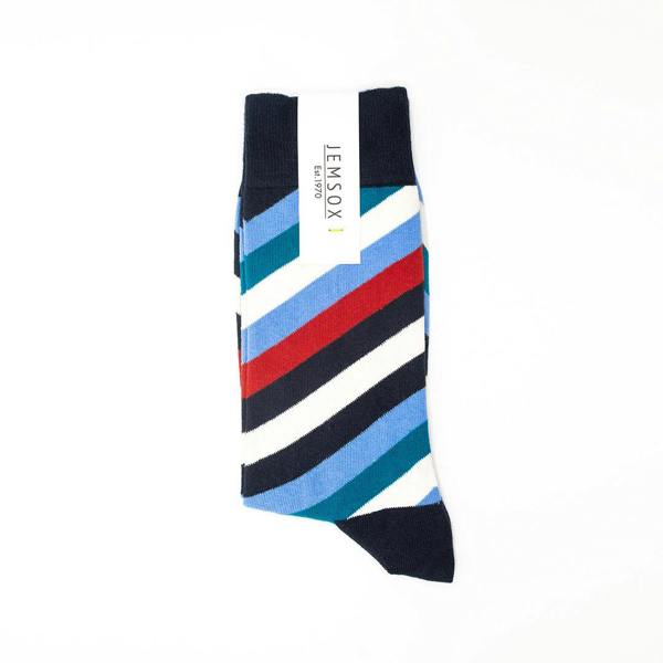 Jemsox Preppy Days: Luxury Organic Cotton Men’s Socks (5 Pack) | One Size UK 7-11