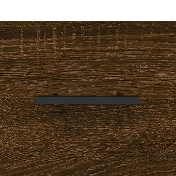 Berkfield Wall Cabinet Brown Oak 60x36.5x35 cm Engineered Wood