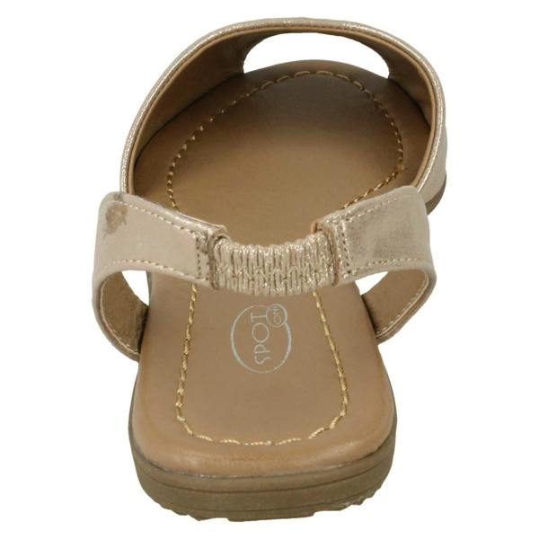 Spot On Ladies Spot On Flat Slingback Mule Sandals