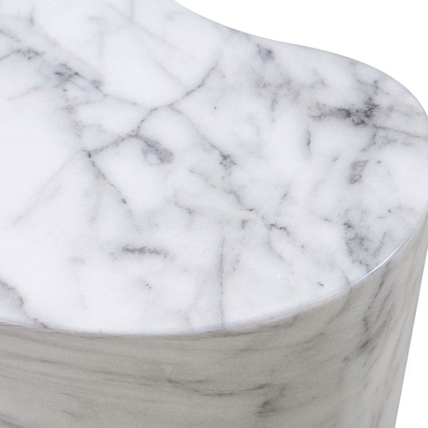 Furniture Edit Slab Marble Tall Side Table