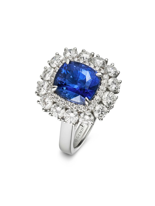 Gemdaia Convertible 5ct Ceylon Royal Blue Sapphire Ring