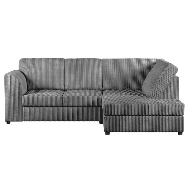 Furnishings For Less Luxor Cord Fabric 4 Seater Corner Sofa Full Back