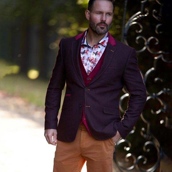 THE CREATIVE CONTRAST COAT - Premium Men's Patterned Shirt by Claudio Lugli | Bold Design, Tailored Fit, Best Printed Shirts