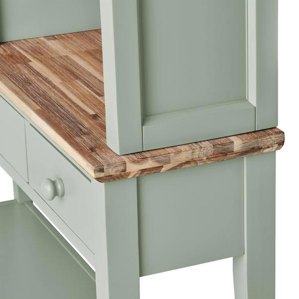 Statement Furniture Florence Console Table and Hutch, Display Cabinet with Shelves