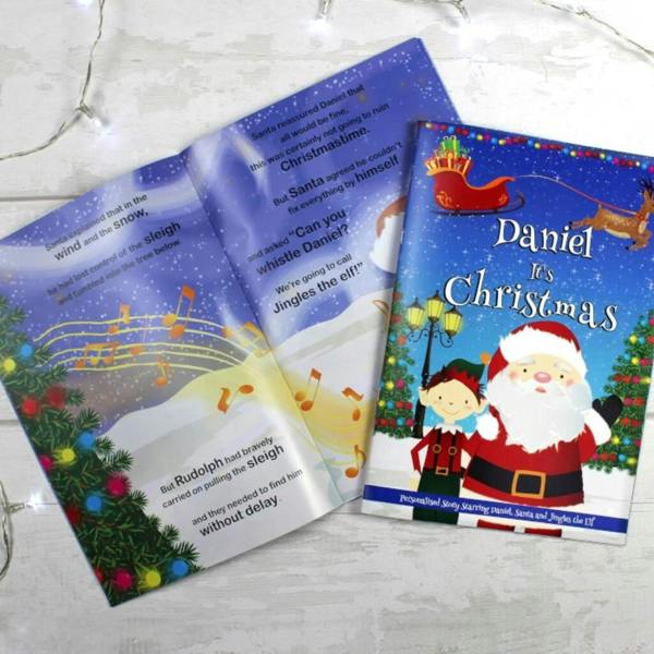 Personalised Boys 'It's Christmas' Story Book - close-up detail