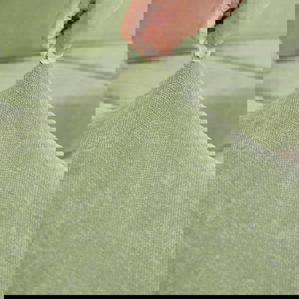 Anyhouz Anyseat Sofa Cover Mint Green L-Shape Polyester Chenille Thick Stretchable Cushion For Living Room Enlarge Size Medium