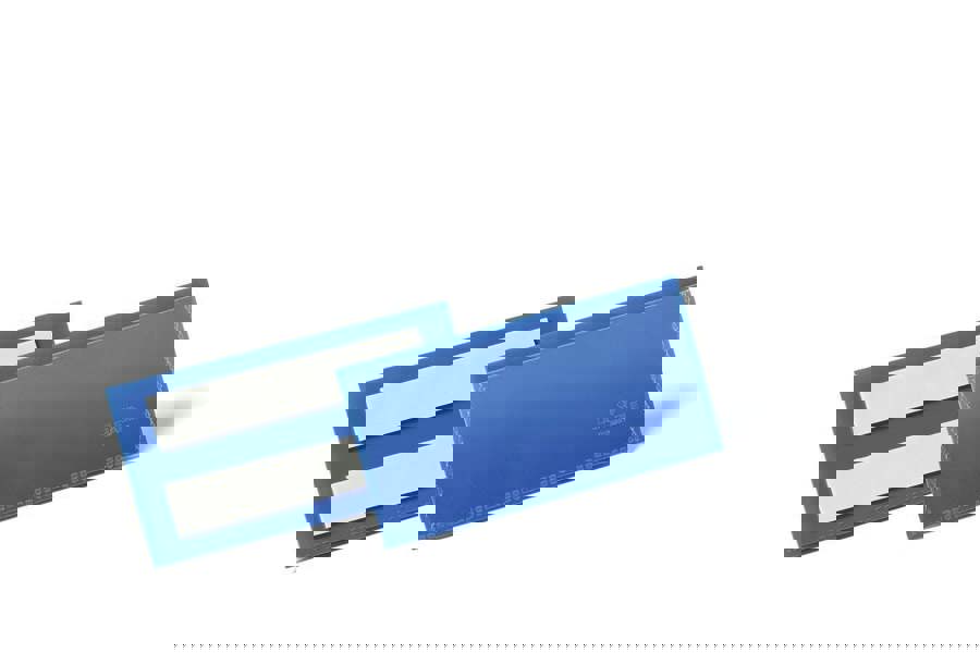 Durable Adhesive Ticket Holder Document Pockets | 50 Pack | 100 x 38mm | Blue