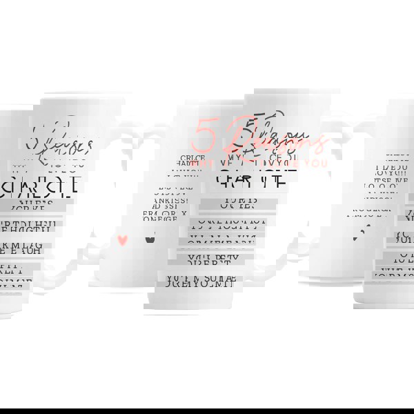 Personalised Memento Company Personalised 5 Reasons Why Mug