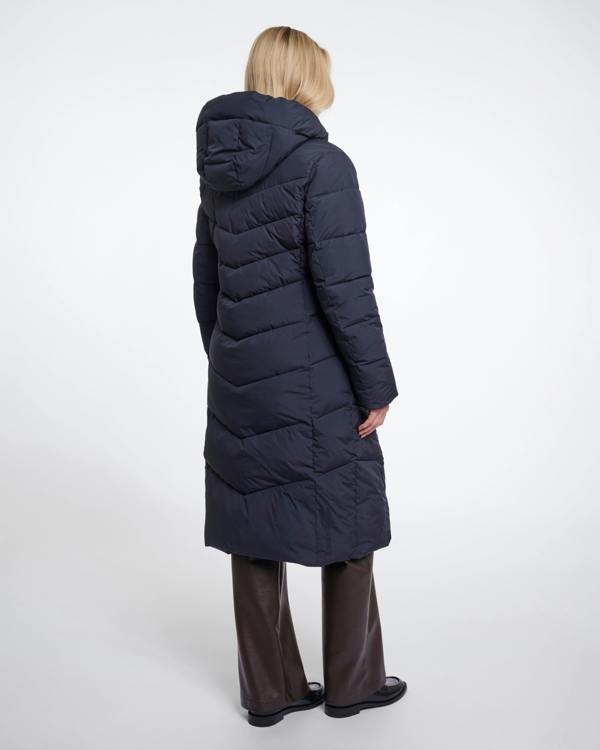 Rino & Pelle Zendaya Womens Padded Coat With Hood - Dark Navy | CHO | Designer Womens Padded Coat
