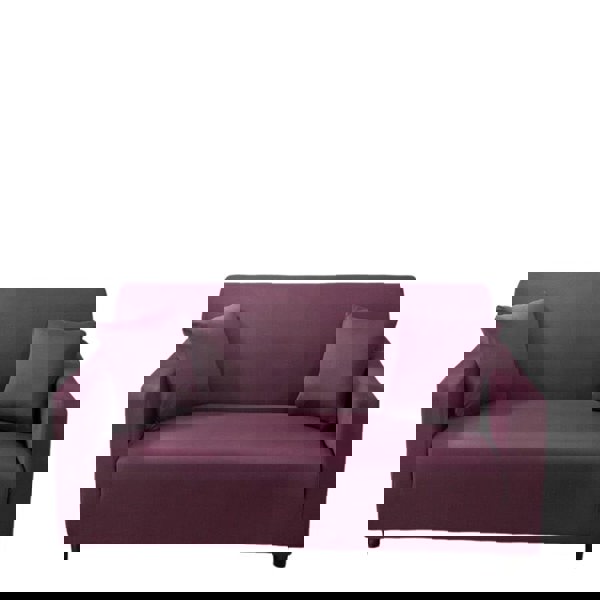 Anyseat 3 Seater Sofa Cover Plain Bean Paste Red Style and Protection For Living Room Sofa Chair Elastic Stretchable Slipcover