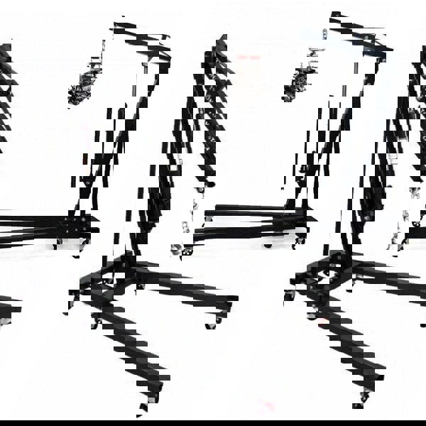 Portable Hydraulic Engine Crane 2 Ton 4400lb Folding Hoist with Hooks Living and Home