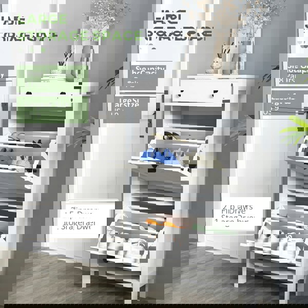 Flip-down Shoe Cabinet