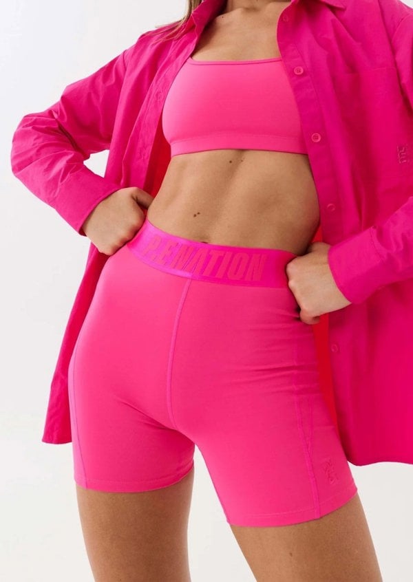 P.E Nation PE Nation Womens Intuitive Bike Short in Pink