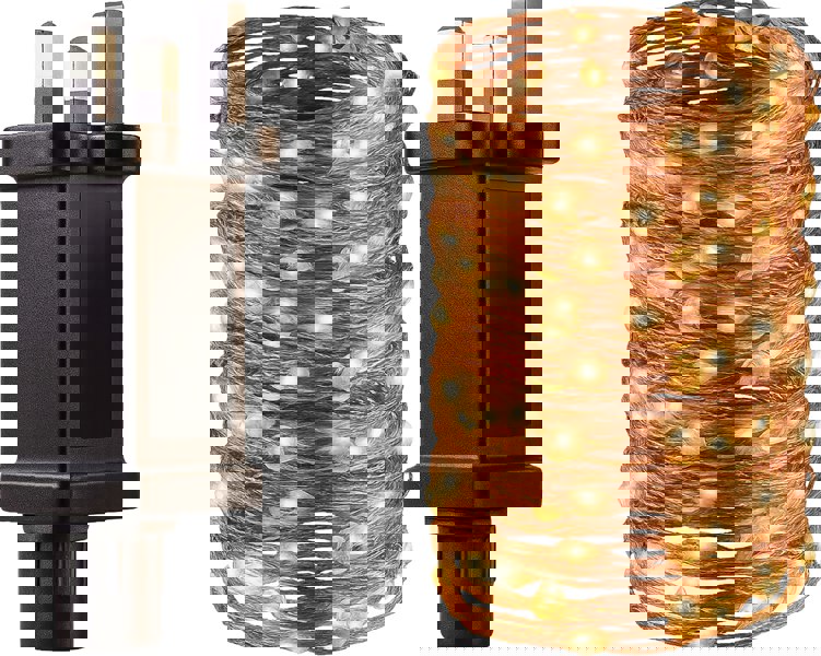 St Helens Plug-In Copper Wire Lights 20M, 200Leds