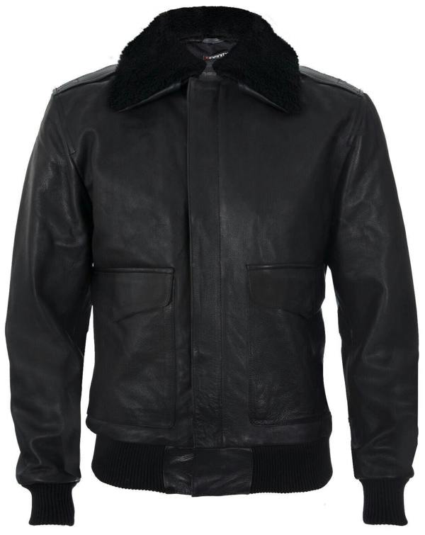 Infinity Leather Mens Air Force A2 Cowhide Bomber Jacket-Montreal