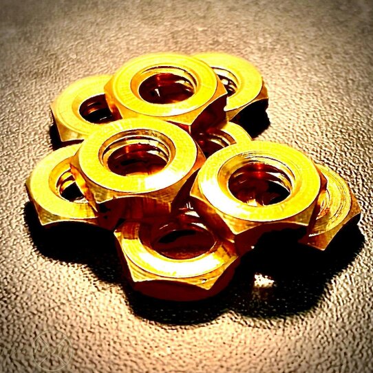 Fixaball M3 M4 M5 M6 M8 M10 M12 Half Thin Lock Nut Brass