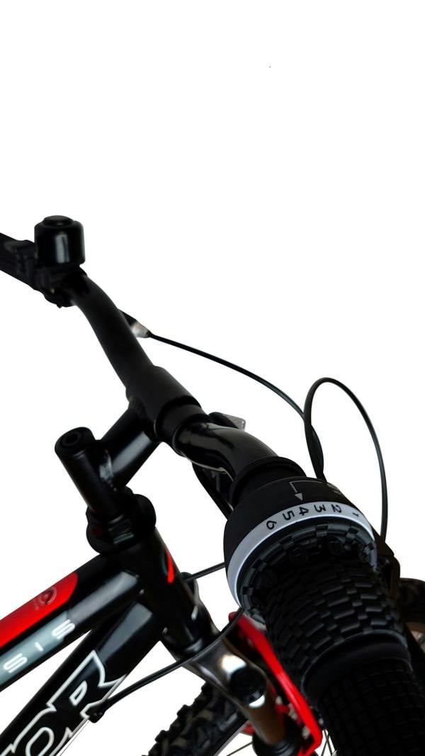 Basis Bikes Basis Raptor Junior Hardtail Mountain Bike, 20" Wheel - Gloss Black/Red