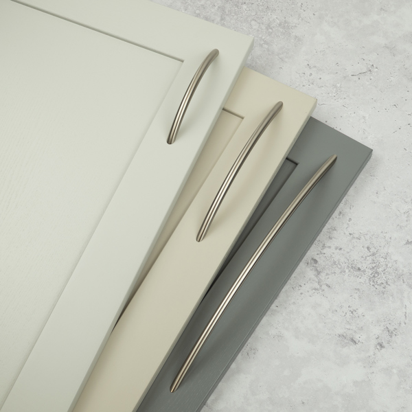 Handle & Home Brushed Nickel Slim Bow Cabinet Handles