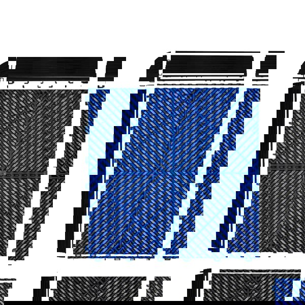 Monstershop Vented Garage Floor Tiles With Edges – 60 Black & 60 Blue