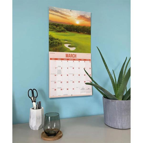 Golf Courses Photo Calendar 2027, Wall Calendars, Month To View, Sports, Gift