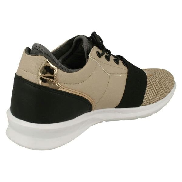 Elle Sport Ladies ELLE SPORT Elasticated Strap Detailed Trainers F7098