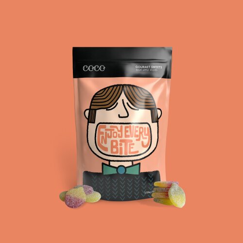 Coco Sour Apple Sweets 100G