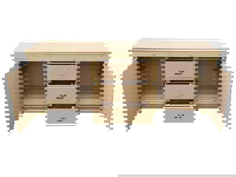 Arbor Garden Solutions Wooden work bench with drawers and double lockable cupboard (V.8)