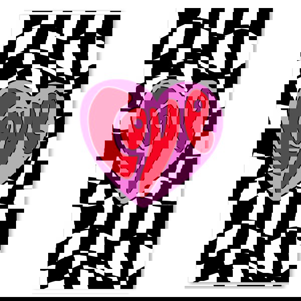 Checkmate Love Typography Poster