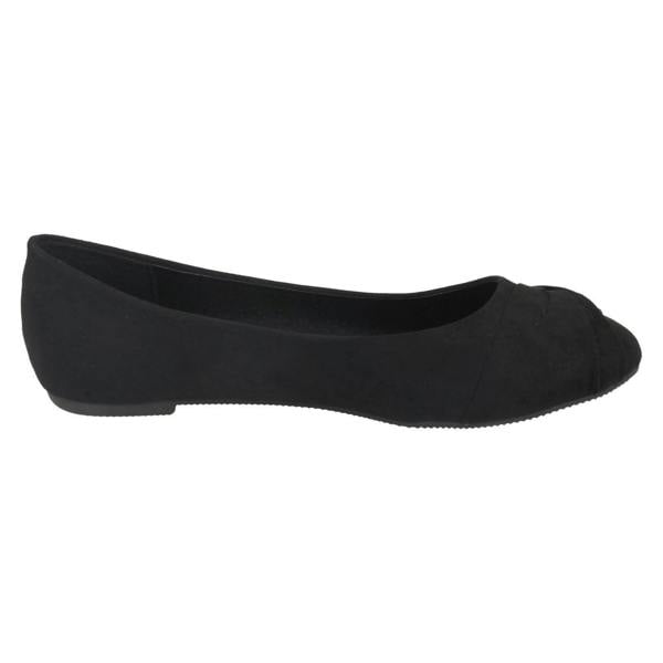 Spot On Ladies Spot On Twist Vamp Ballerinas