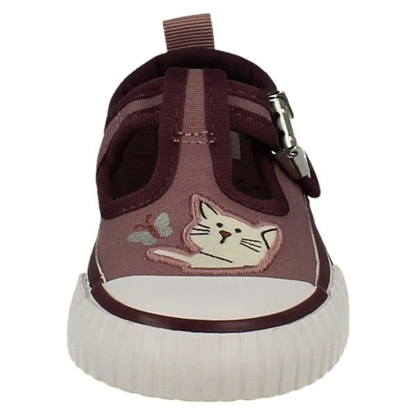 Clarks Girls Clarks Canvas T-Bar Foxing Pet T