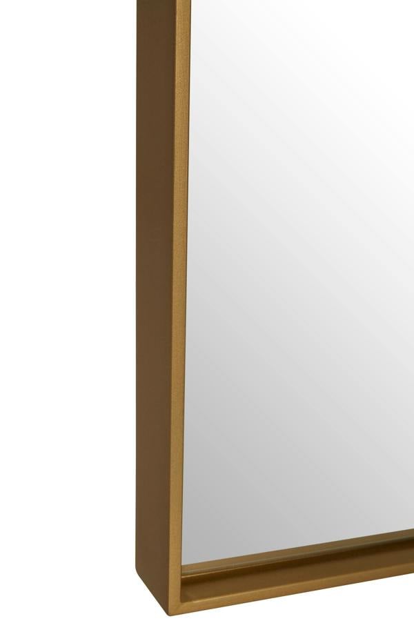 Interiors by Premier Ando Large Square Gold Finish Wall Mirror