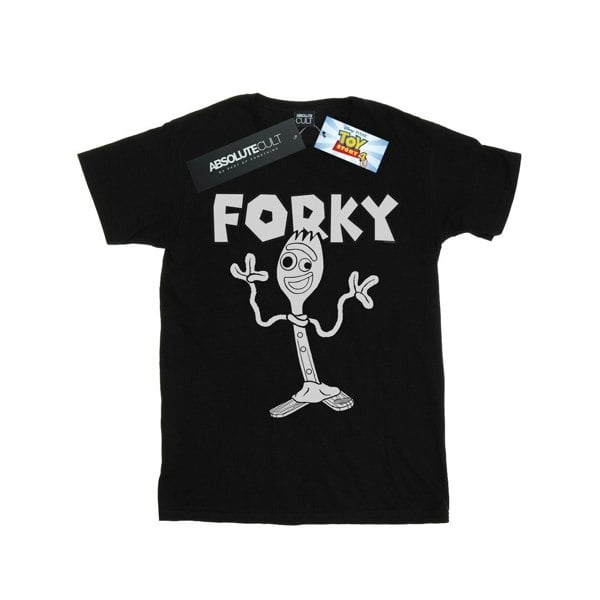 Disney Mens Toy Story 4 Forky T-Shirt - Black