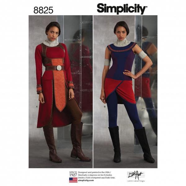 Simplicity Sewing Pattern 8825, Costumes for Women, H5 (6-8-10-12-14) - Intermediate