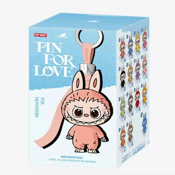 Pop Mart The Monsters Mini Labubu Pin For Love Series N-Z