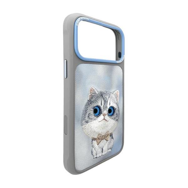 Nimmy Friends Nimmy Big Eye Cute Pet Silver Shaded Cat Case with MagSafe for iPhone 17 Pro Max 6.9" Grey Blue - N-XDY-IP17-PRO-MAX-023