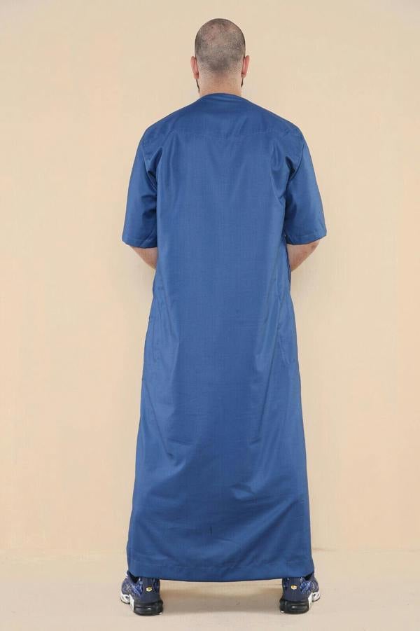 Infinity Leather Mens Thobe Jubba Islamic Arab Moroccan Saudi Zipped Kaftan Arab Robe